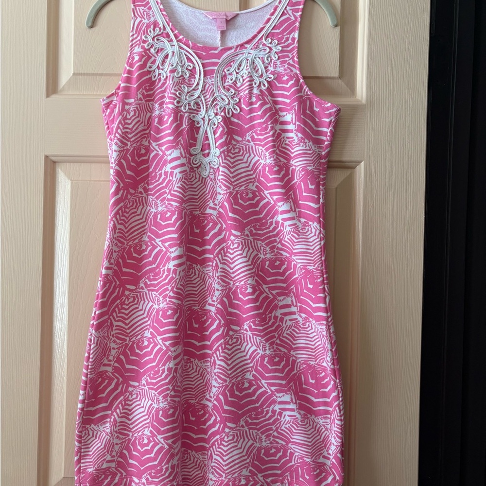 Lilly Pulitzer Pink and White Patterned Dress
